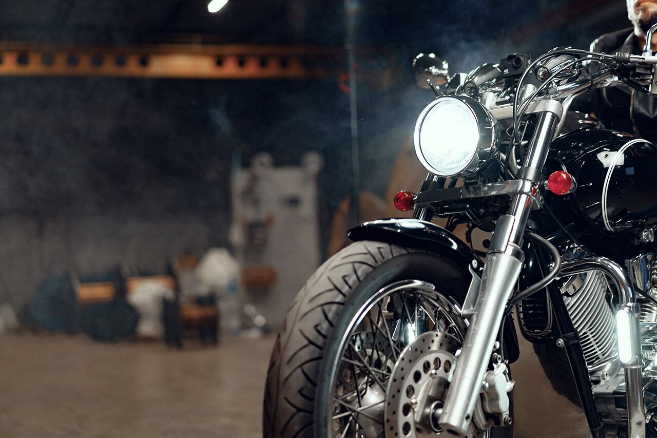 Motorbike in Repair After Motorcycle And ATV Towing Job